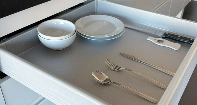 lademat met servies